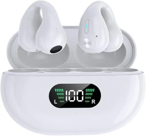 Écouteurs Bluetooth sans Fil avec Écran LED Étui de Charge pour iPhone Android - Photo 1 sur 6