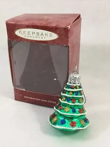 L'il Weihnachtsbaum Punze Andenken Weihnachtsbaum Glasschmuck 2,5" - Bild 1 von 11
