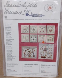 Monthly Sampler Danish Embroidery with Flower Threads on Linen - Picture 1 of 4