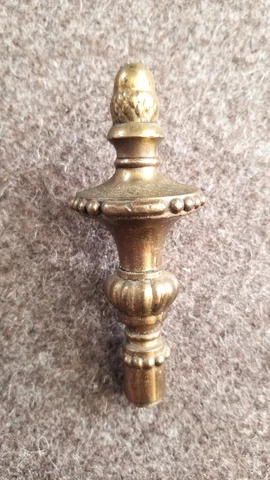 4” Brass Antique Lamp Finial Topper Decoration Vintage Ornate Cover