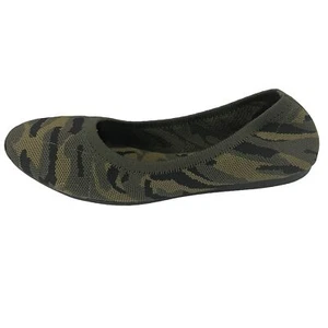 Steven By Steve Madden Bandour Shoe Ballet Flat Camouflage Camo Green Size 10 - Picture 1 of 9