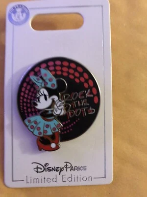 Disney Parks Minnie Mouse Rock The Dots 2021 Trading Pin Limited Edition 2000 - Image 1 of 3