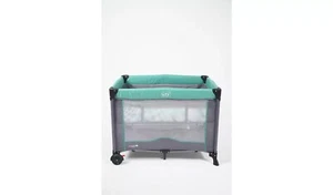 Cuggl Travel Cot With Bassinet - Sea Green n Black(USED) - Picture 1 of 6
