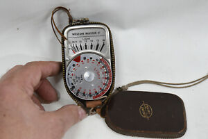 Vintage Weston Master V S461-5 Exposure/Light Meter + Case - AS IS Untested