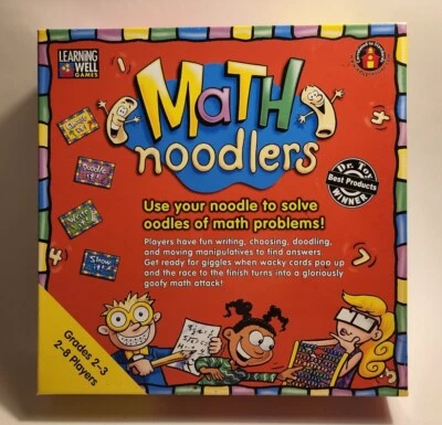 Learning Well Games Math Noodlers Game Grades 2-3 Complete Ages 7+ award winning - Image 1 of 4