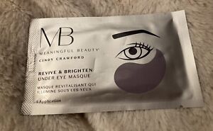 MB Meaningful Beauty Revive & Brighten Under Eye Masque 1 application 