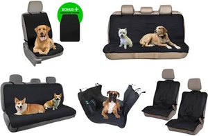 Front Rear Seat Covers for Dogs Pets Travel Car Truck Van SUV Auto Universal Fit - Picture 1 of 86