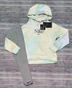 Neu! Kleines Mädchen Nike Batik Hoodie und Leggings Outfit Größe 6X $ 55 - Bild 1 von 3