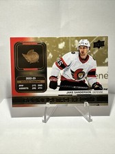2023-24 Upper Deck Series 1 Rookie Retrospective GOLD Jake Sanderson #RR-12