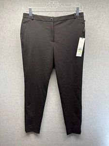 Calvin Klein Womens Professaional Pants Size 4 Black Straight Leg NWT - Picture 1 of 15
