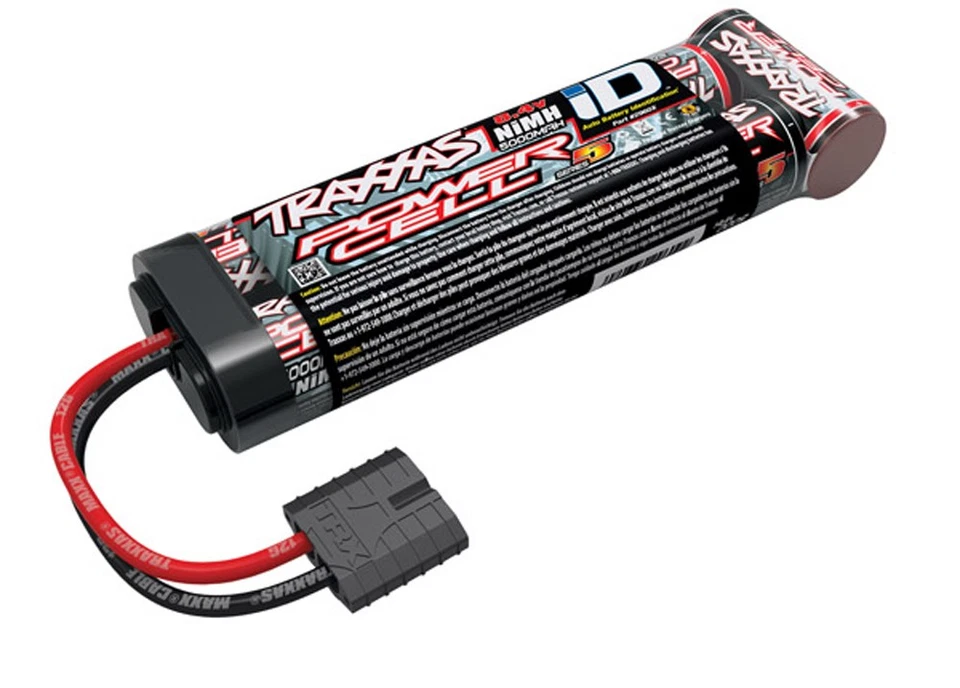 Batería Traxxas 1/10 Rustler 4x4 VXL HD * Power Cell 7C 8.4V NiMH 5000mAh, plana Foto 1 de 1