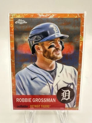 2022 Topps Chrome Platinum Anniversary Robbie Grossman #384 Orange /25 - Image 1 of 2