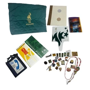 Vintage Atlanta Centennial Olympics Lot Program Bag Pinks Collectibles Advertise - Picture 1 of 7