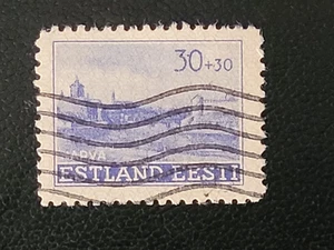 1941 Nazi Occupation of Estonia - Reconstruction - Mi 6 used - BPP signed - Picture 1 of 2