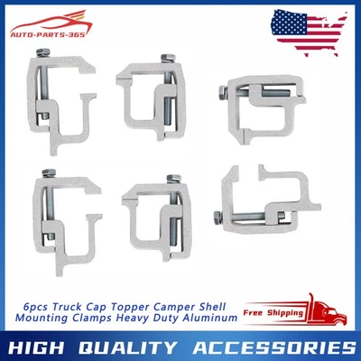 (6) Truck Cap Topper Camper Shell Mounting Clamps Heavy Duty TL-2002 Foto 1 de 4