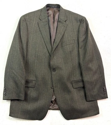 Blazer Ralph Lauren 46L verde espinha de peixe janela jaqueta terno esportivo casaco lã - Imagem 1 de 4