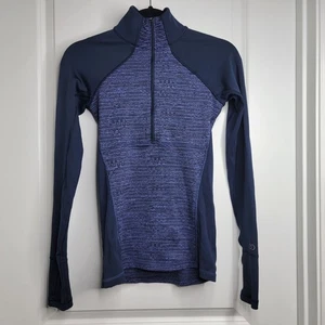 CALIA by Carrie Underwood Women's 1/4 Zip Pullover Navy Blue Thumbholes XS - Picture 1 of 11