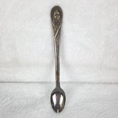 Cuchara bebé vintage Gerber Winthrop placa plateada 5,5" diseño Art Nouveau Foto 1 de 4