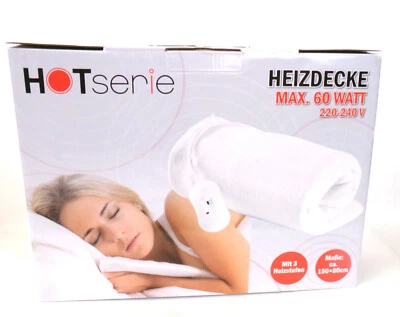 HOTSERIE Elektrische Heizdecke Abschaltautomatik Wärmedecke Kuscheldecke Serie