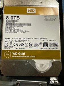 Western Digital Gold 8TB HDD - 7200RPM 6Gbps 3.5" SATA Hard Drive - WD8003FRYZ - Afbeelding 1 van 1