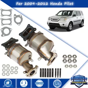 For Honda Pilot 2009-12 3.5L Left & Right Manifold Catalytic Converter w/Gasket - Picture 1 of 12