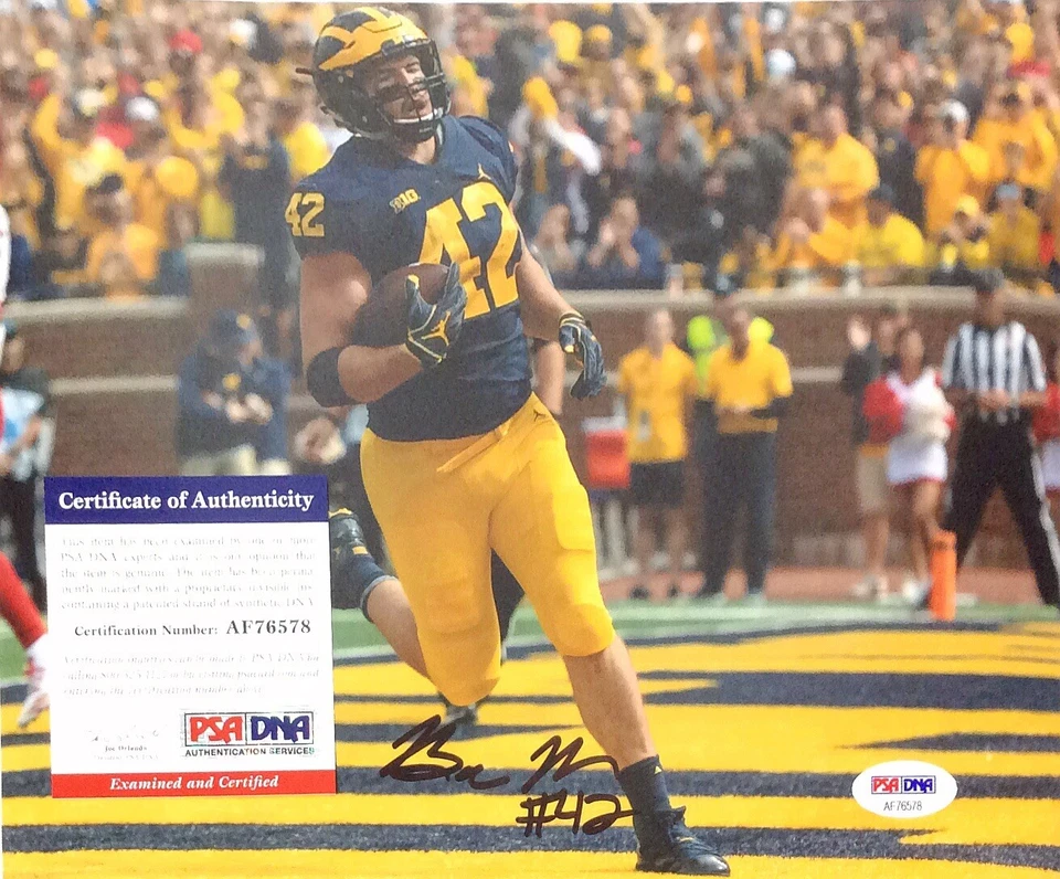 BEN MASON SIGNED AUTOGRAPH MICHIGAN WOLVERINES 8X10 PHOTO PSA/DNA COA GO BLUE! - Image 1 of 1