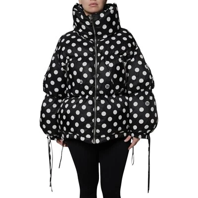 Chaqueta DOLCE & GABBANA Negra Blanca Lunares Cremallera Completa Puffer IT44/US10/L 2930usd Foto 1 de 4