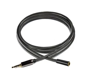 Cavo AUX 3.5mm Jack Maschio Femmina 2M Intrecciato Estensione 3 Poli Q-HD624 - Foto 1 di 5