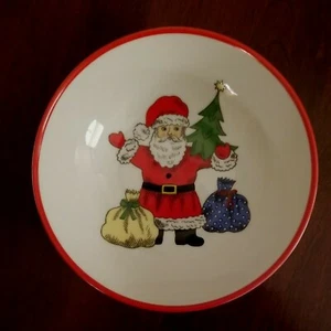 Rare Vintage AK Kaiser Germany SANTA Candy Nut Trinket Dish #47 - Picture 1 of 4
