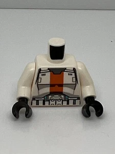 Lego Star Wars Torso SW Armor Republic Trooper with Orange Stripe Pattern A30 - Picture 1 of 2