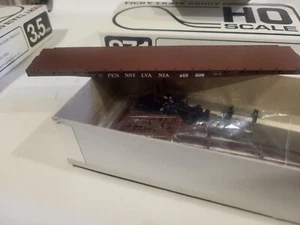 HO Tichy PRR Pennsylvania GSC 53' 6" Flat Car 469608 kit # 1001 con scatola - Foto 1 di 3