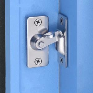 90 Degree Solid Door Latch Bolt 304 Stainless Steel Lock Sliding Right Buckle - Picture 1 of 7