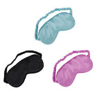  3 Pcs Sleep Eyeshade Mask Silk Cover Satin Eyecover Travel Cosmetic Natural