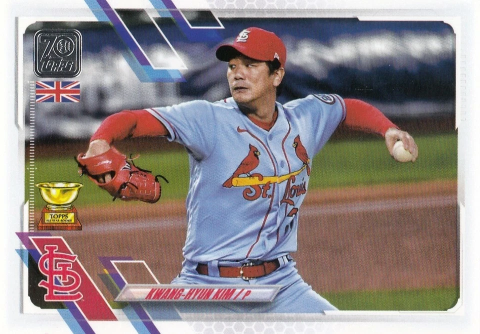 KWANG-HYUN KIM TOPPS UK UNITED KINGDOM BASE ST. LOUIS CARDINALS #176 2021 21 - Image 1 of 1
