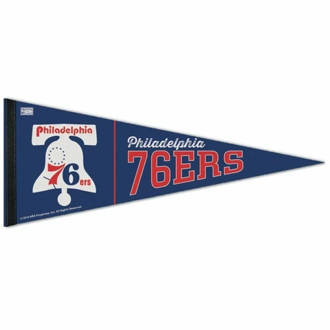PHILADELPHIA 76ERS HARDWOOD CLASSIC PREMIUM QUALITY PENNANT 12"X30" BANNER Cover
