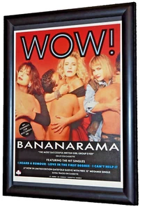 BANANARAMA band Framed A4 wow 1987 ALBUM Original promo ART poster - Picture 1 of 1