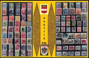 Austria, una variedad de estampillas usadas antiguas - Imagen 1 de 3