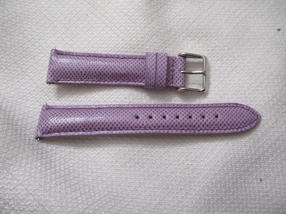 Chase Durer GENUINA correa de reloj de piel de serpiente correa de reloj exótica 18 mm lavanda Foto 1 de 3