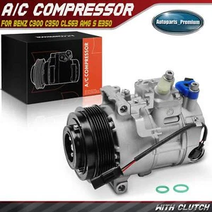 AC Compressor with 6-Groove for Mercedes-Benz C300 C350 CLS63 AMG S E350 6SEU16C - Picture 1 of 11