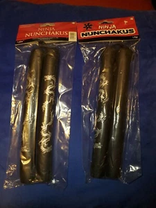 teenage mutant ninja turtles michealangelo nunchuk set of 2 cosplay nice tmnt - Picture 1 of 11