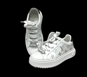 Louis Vuitton Time Out Sneakers Silver Size 36 - Picture 1 of 6