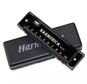 Harmonica Key of C 10 Hole Comes with Case - Picture 1 of 1