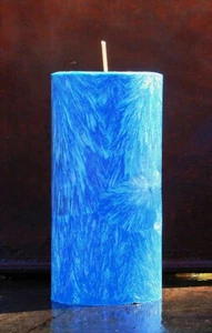 200 hour Blue PEPPERCORN SPICE Scented Natural Pillar CANDLE Unisex Fragrances - Picture 1 of 12