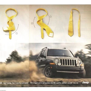 2005 Jeep Liberty Renegade Original 2-Pg Print Ad 42x27cm Untie/Unwind FHM 06 - Picture 1 of 4