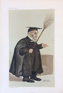 The Rev James Leigh Joynes Original antique Litho color print 1887 vanity fair - Imagen 1 de 1