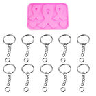 Resin Molds Ribbon Silicone Keychain Mold DIY Kit