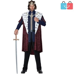 Deluxe Adult Royal King Costume Set - Includes Tunic, Belt, and Crown, L/XL - Picture 1 of 3