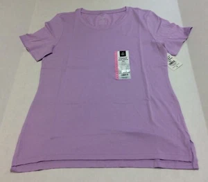 Member's Mark Ladies Essential Crewneck Short Sleeve Tee, Purple, Choose Size - Picture 1 of 2