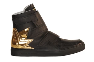 ALBERTO PREMI Botas Deportivas de Cuero 39 9 Negras NUEVAS CON CAJA $450 - Imagen 1 de 12