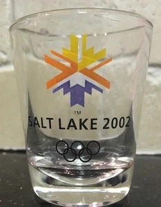 Salt Lake 2002 Olympics Shot Glass - Picture 1 of 3